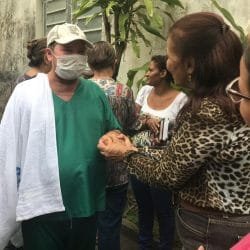 The brethren welcoming Tercio to God’s Family.